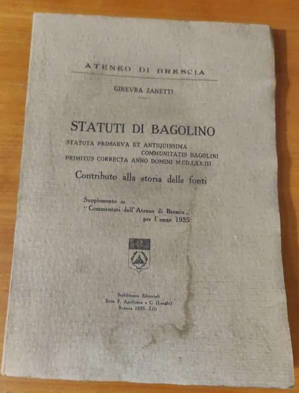 Statuti di Bagolino