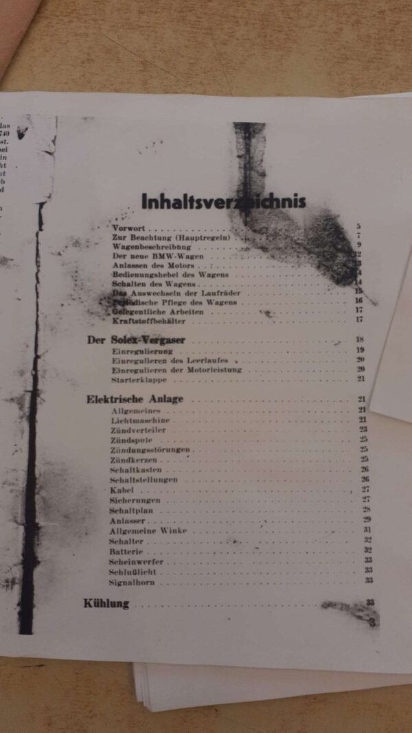 Manuale - Handbuch fur den 0,75 ltr 15 ps BMW Kraftwagen - immagine 3